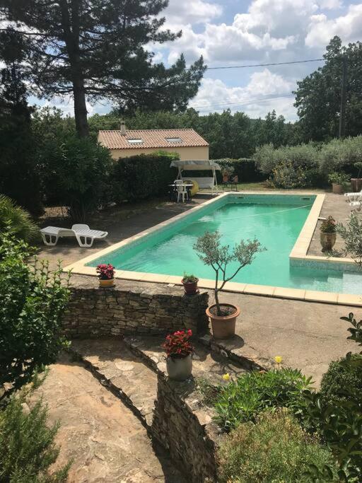 Gite Avec Piscine Au Coeur De La Vallee De La Ceze Saint-Laurent-de-Carnols Exteriör bild